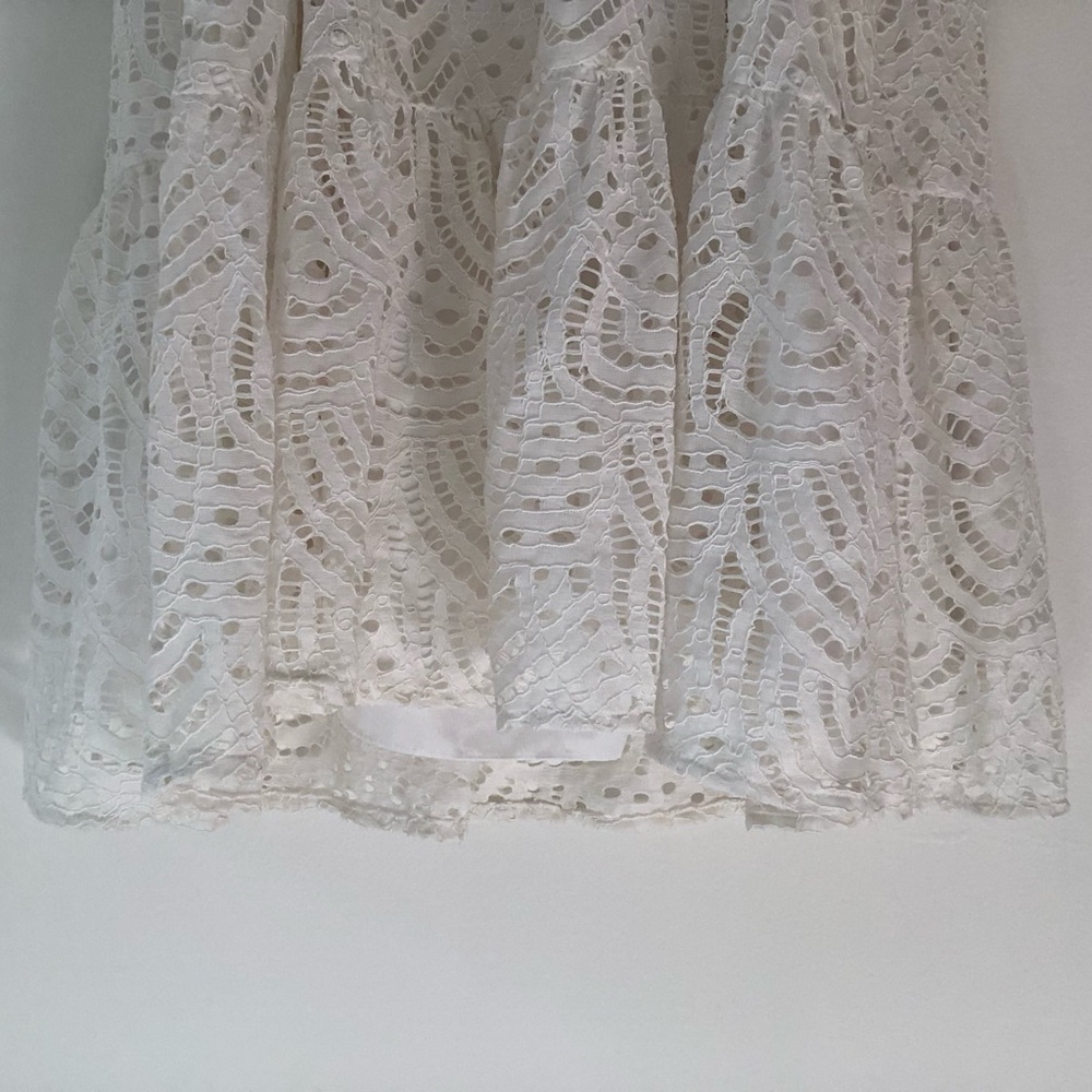 Lilly Pulitzer Alanna Dress in Marine Tropic Lace Resort White Size Medium - Picture 16 of 16